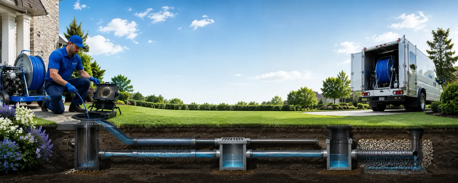 Outdoor drain cleaning information for Stinesville, IN